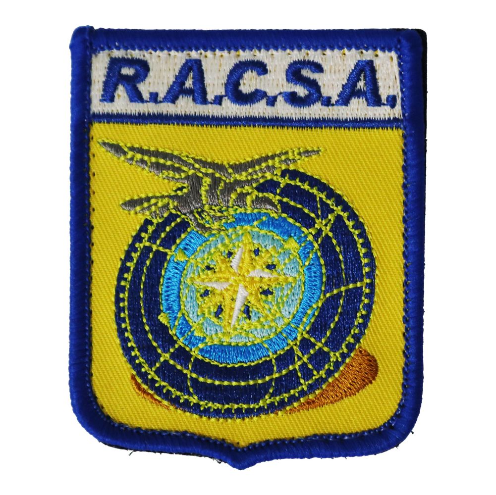 PATCH DISTINTIVO RICAMATO CON VELCRO 75x60 MM R.A.C.S.A.