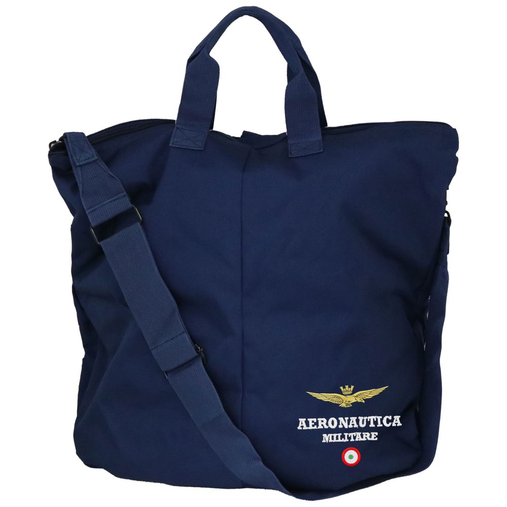 BORSA PORTACASCO BLU