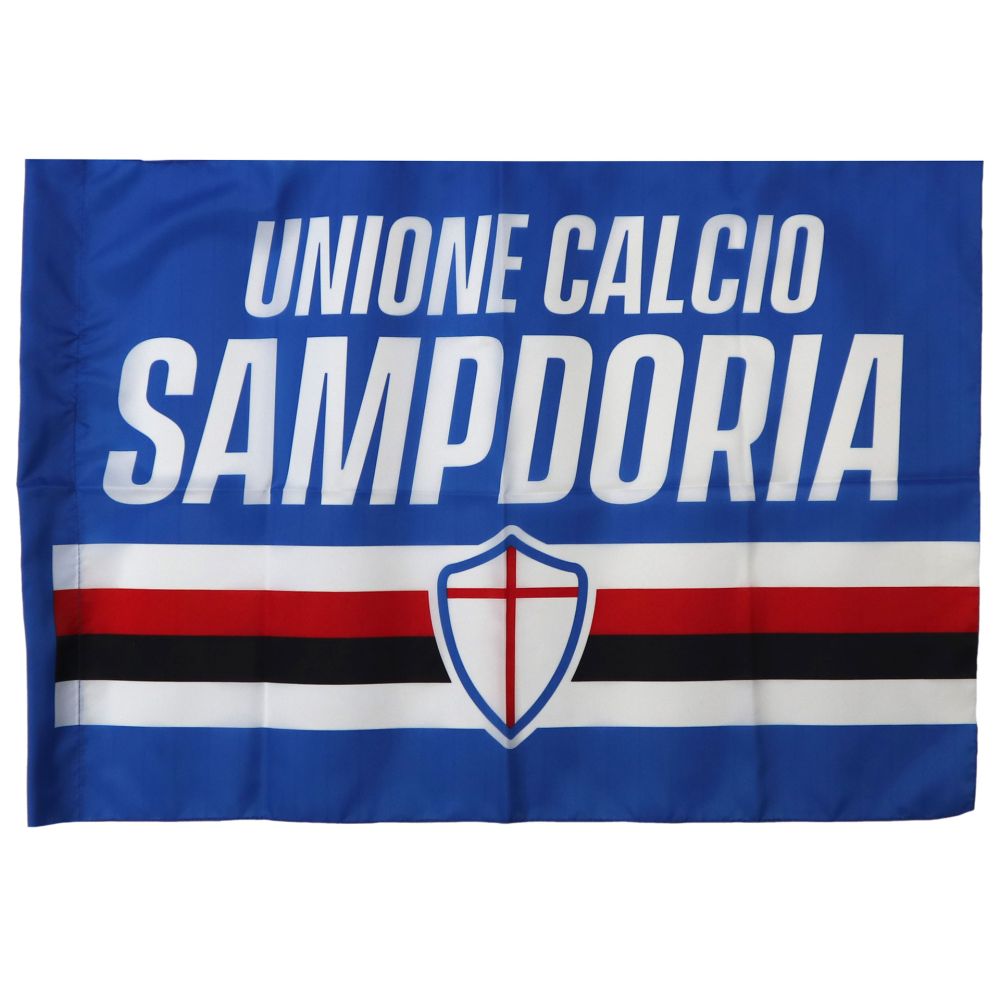 Bandiera Unione Calcio Sampdoria (circa 100x140 Cm) Senza Asta