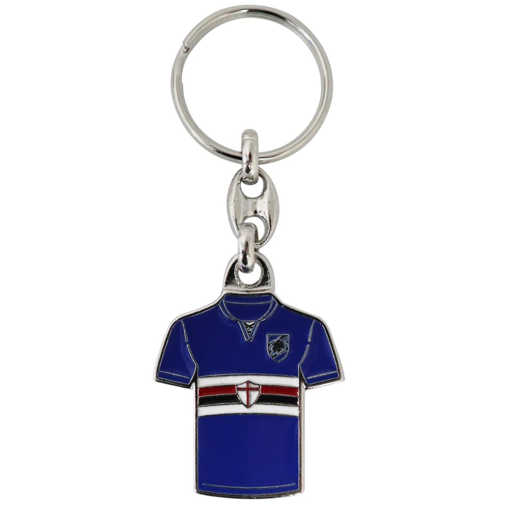 Portachiavi In Metallo Smaltato Maglia Home Sampdoria