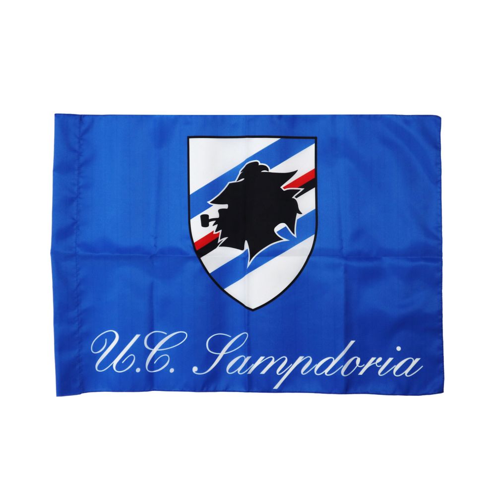 Bandiera Logo Scudo Ufficiale Sampdoria (circa 70x150 Cm) Senza Asta