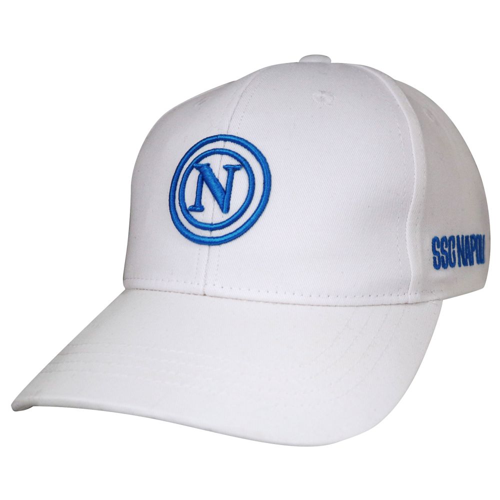 CAPPELLINO COTONE BASEBALL NAPOLI BIANCO