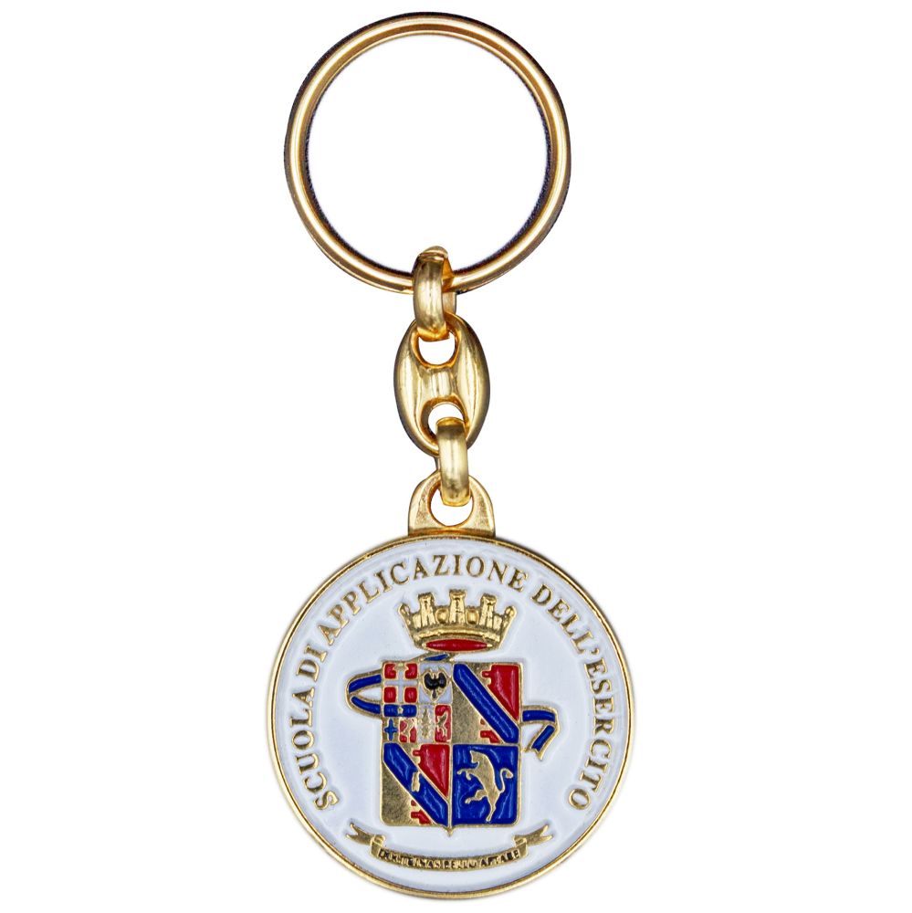 PORTACHIAVI SMALTATO SCUOLA UFFICIALI DELL'ESERCITO ITALIANO
