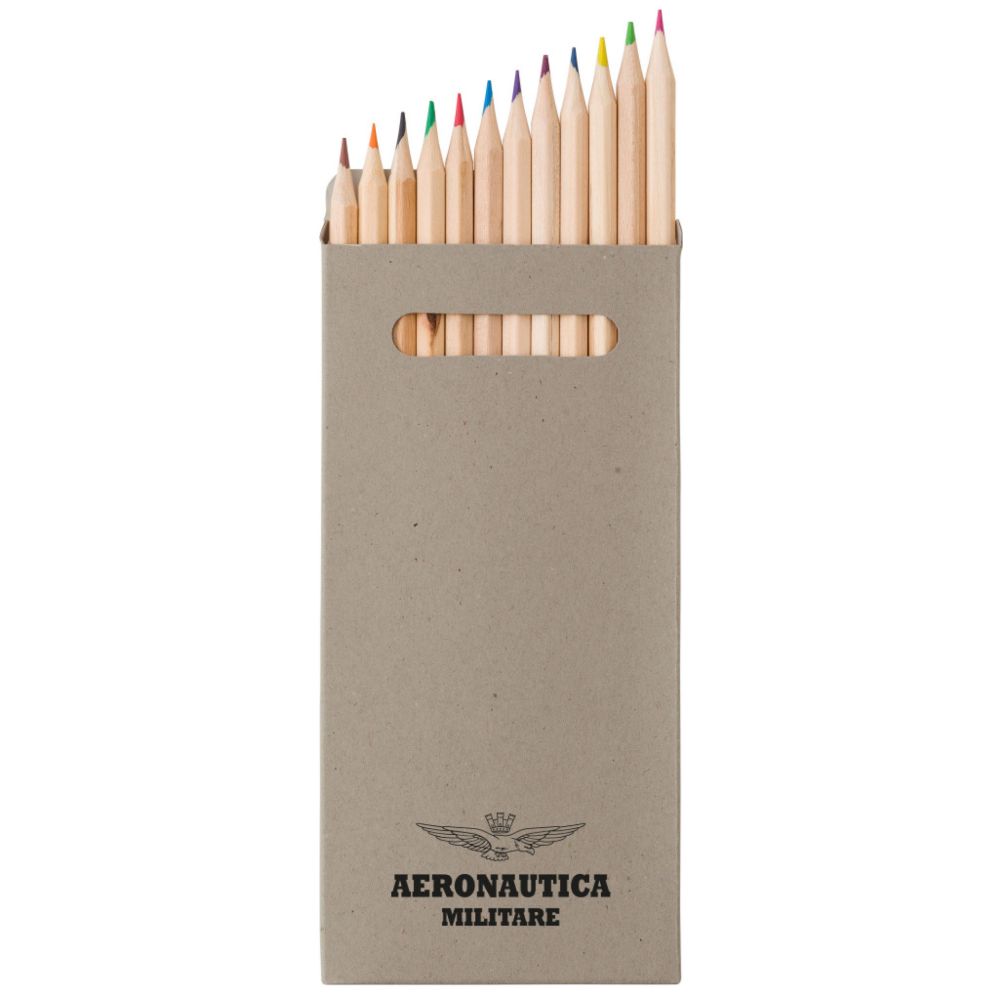 SET 12 MATITE COLORATE IN LEGNO