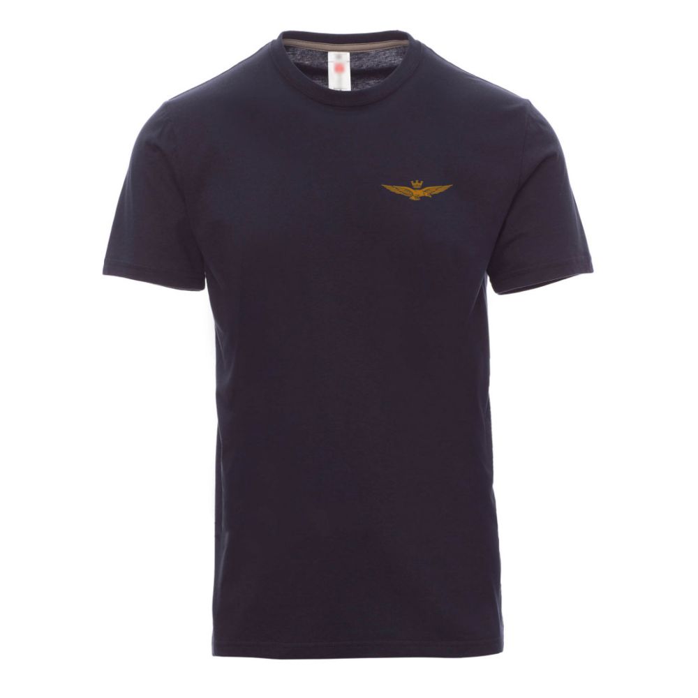 T-SHIRT GIROCOLLO BLU