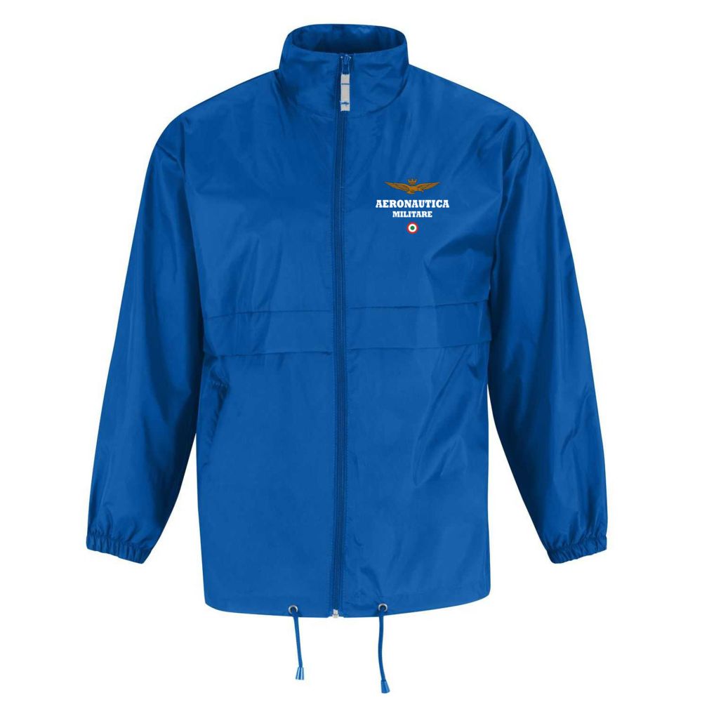 GIUBBINO ANTIVENTO CON LOGO STAMPATO, 100% POLIESTERE AERONAUTICA MILITARE