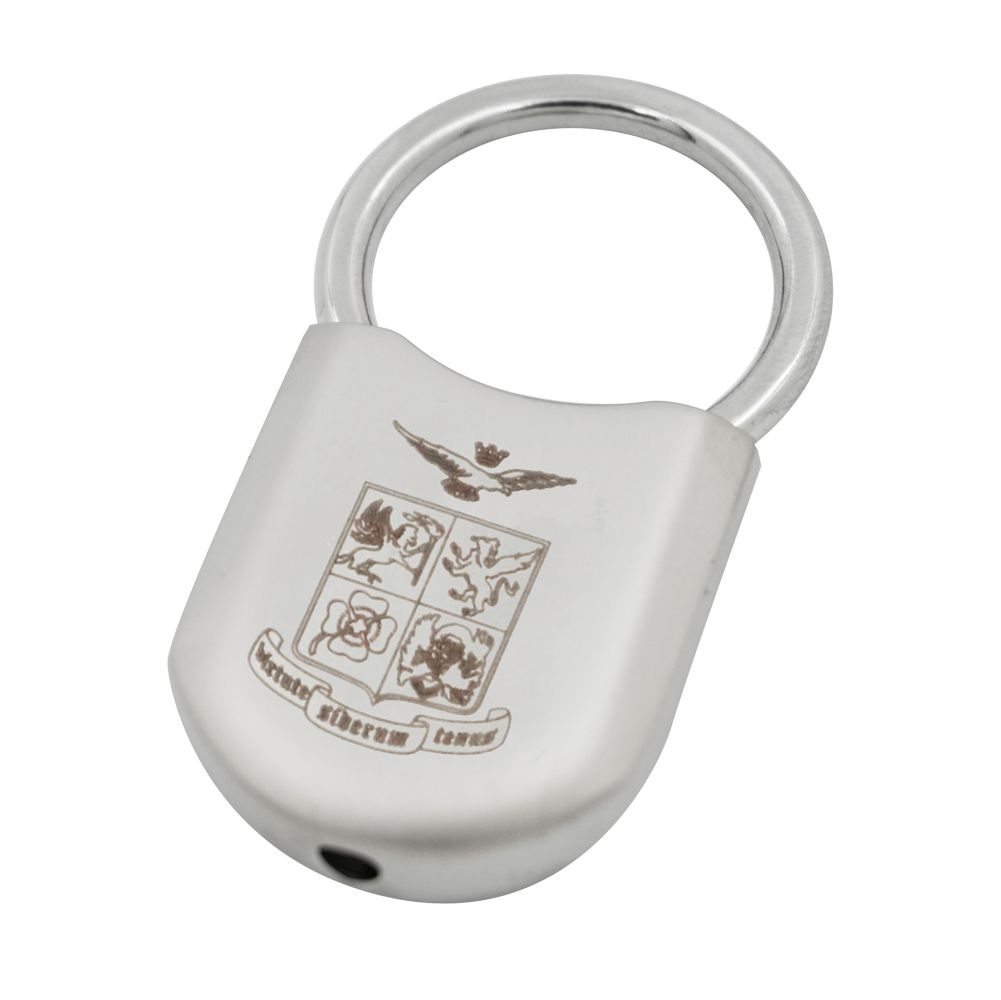 PORTACHIAVI ACCIAIO LUCCHETTO ROTONDO