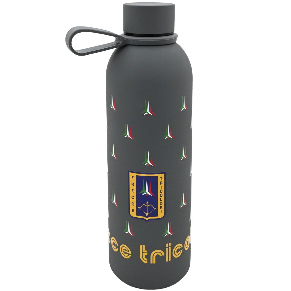 BORRACCIA IN ACCIAIO INOX GRIGIA SOFT TOUCH DOPPIA PARETE 500 ML TEXTURE