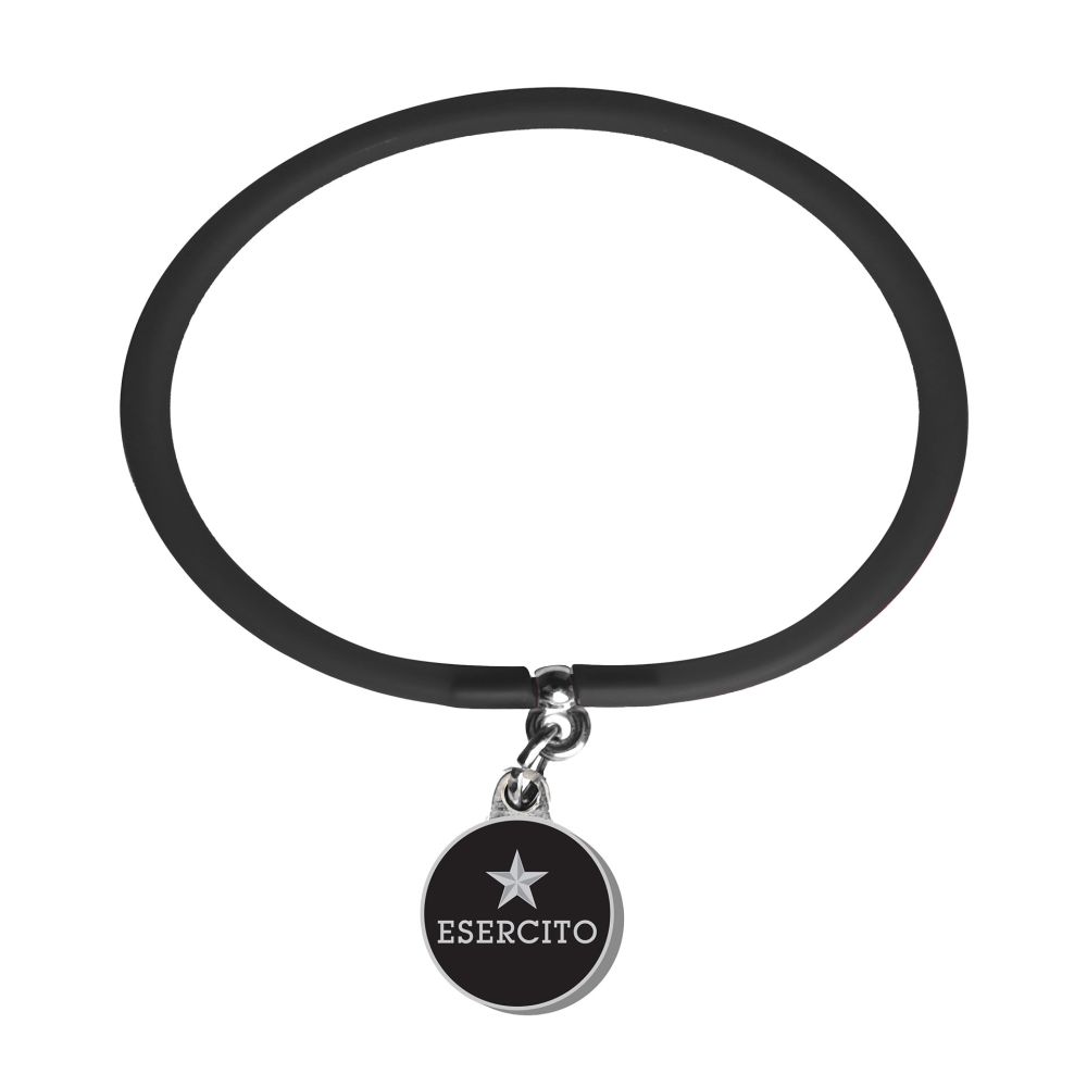 BRACCIALETTO IN SILICONE NERO