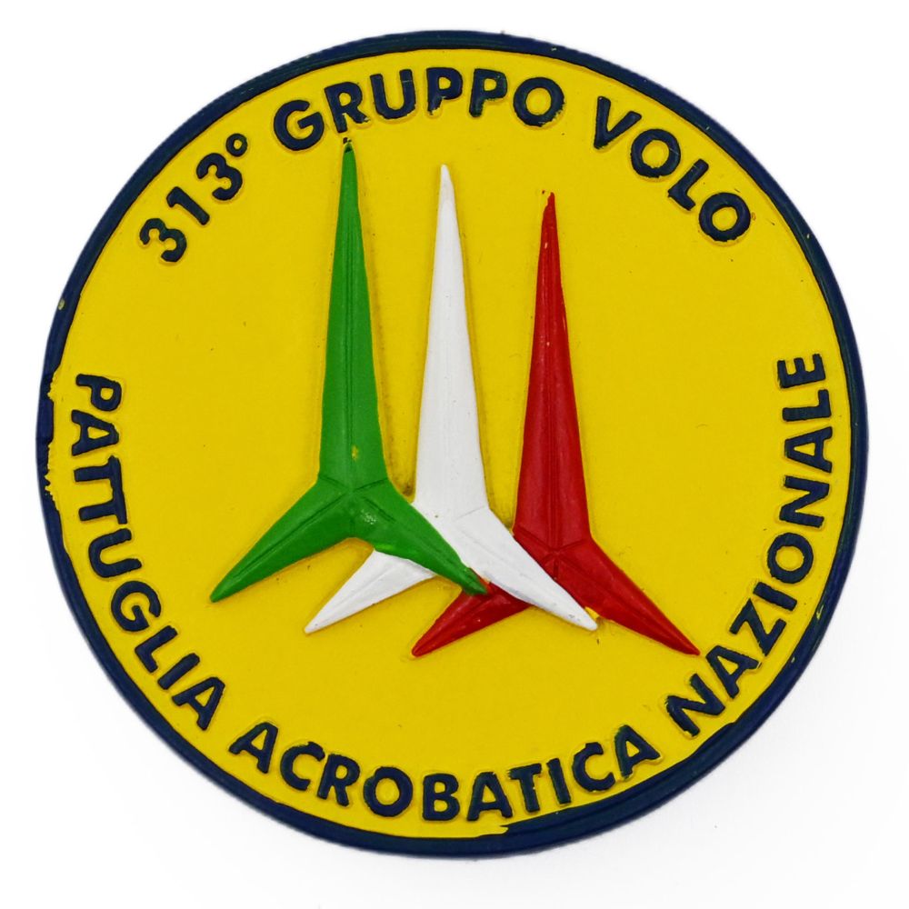 MAGNETE RESINA 313° GRUPPO VOLO PATTUGLIA ACROBATICA NAZIONALE DIAMETRO 55 MM
