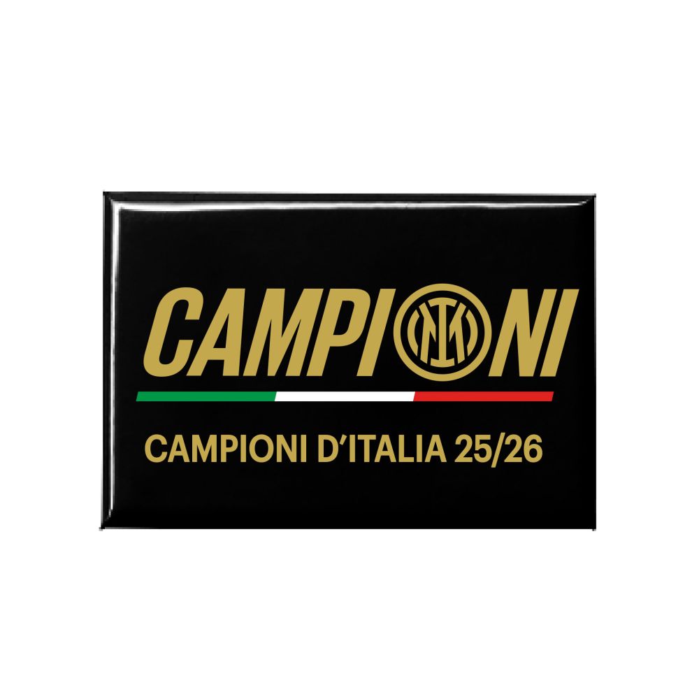 MAGNETE STAMPATO FONDO NERO CAMPIONI D'ITALIA 25/26