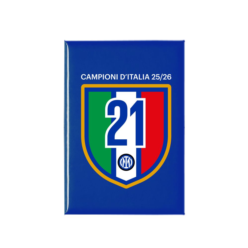 MAGNETE STAMPATO FONDO BLU CAMPIONI D'ITALIA 25/26