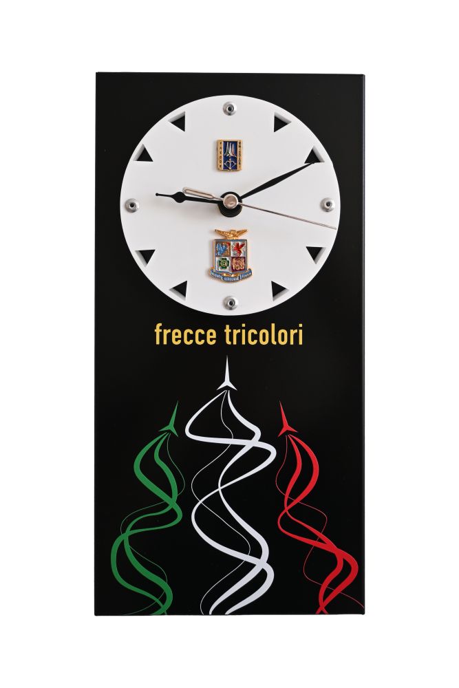 OROLOGIO DA PARETE IN ALLUMINIO ANODIZZATO NERO 30X15 CM