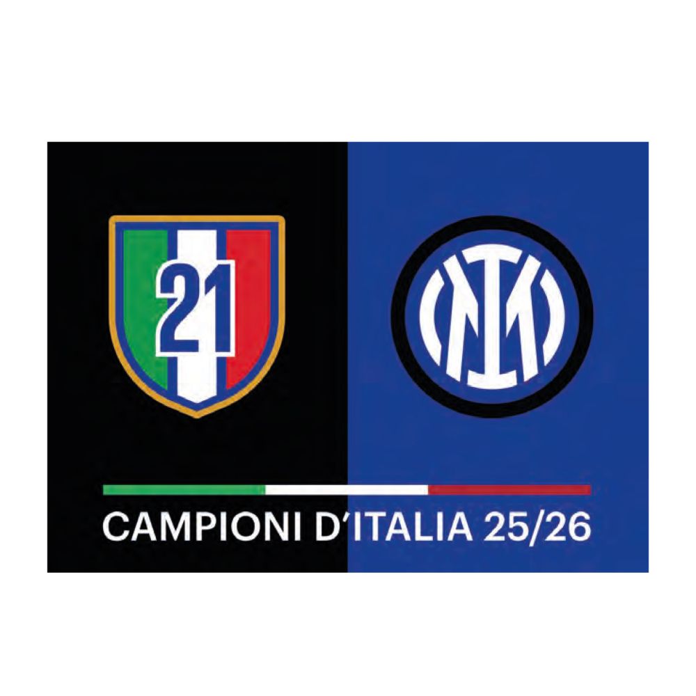 BANDIERA CM 100X140 CAMPIONI D'ITALIA 25/26