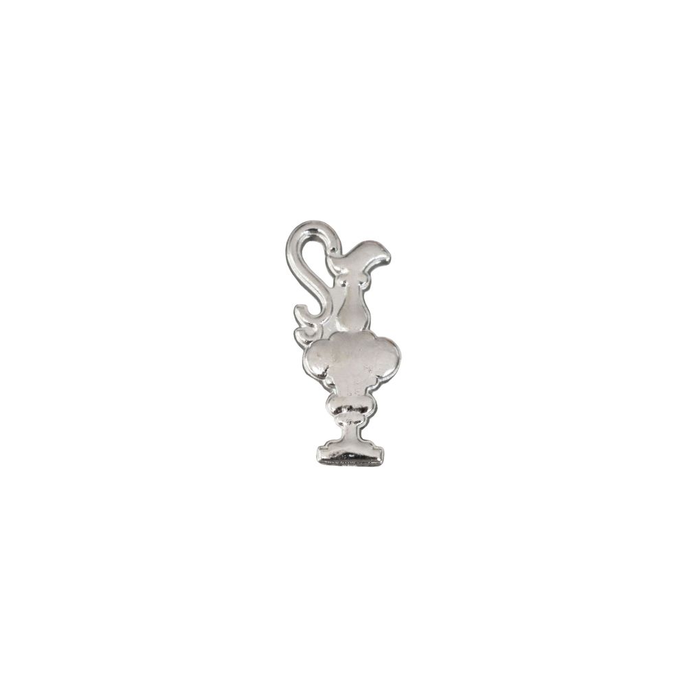 DISTINTIVO AMERICA'S CUP 38 SAGOMATO COPPA ARGENTO IN METALLO SMALTATO