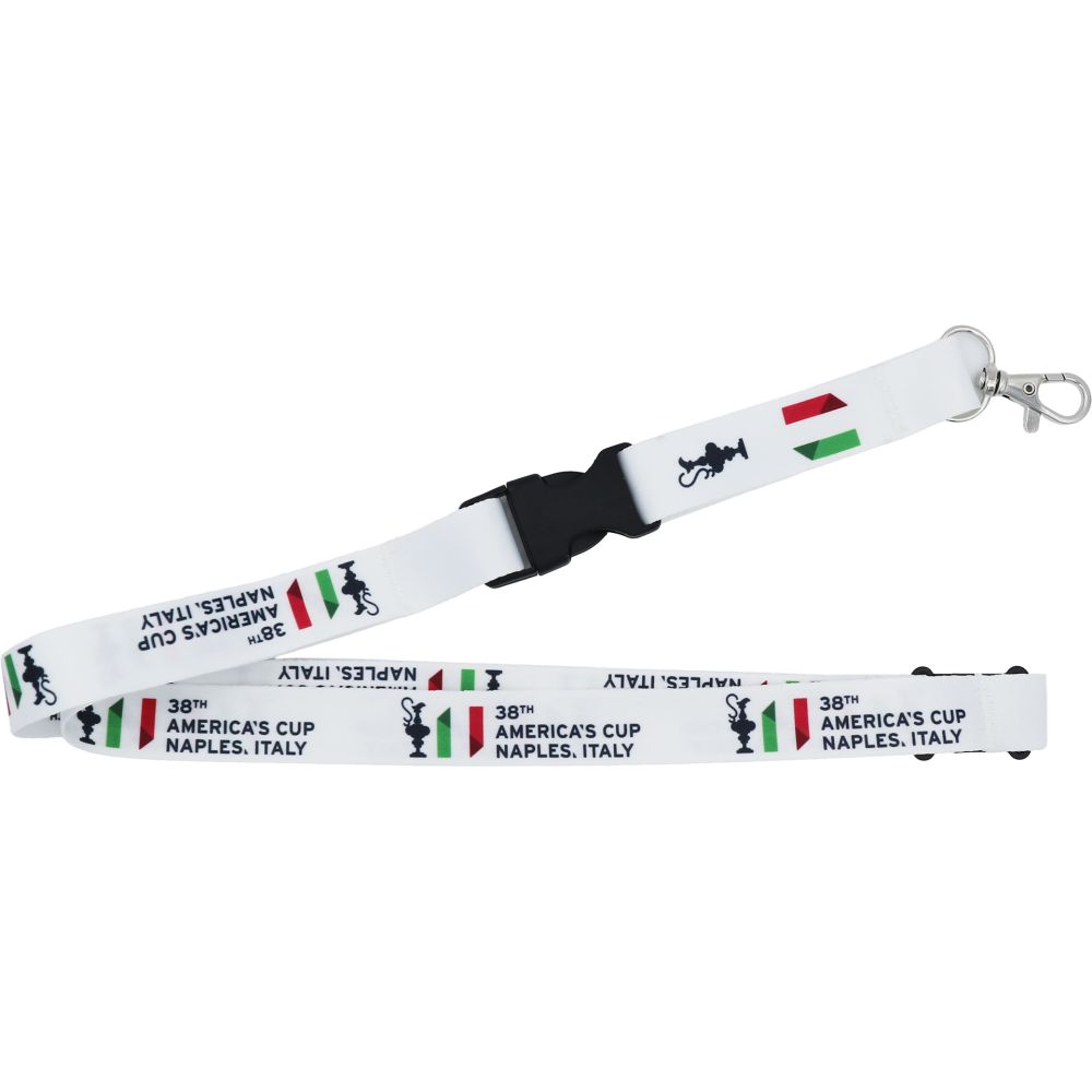 PORTAPASS AMERICA'S CUP 38 BIANCO CON SCRITTA