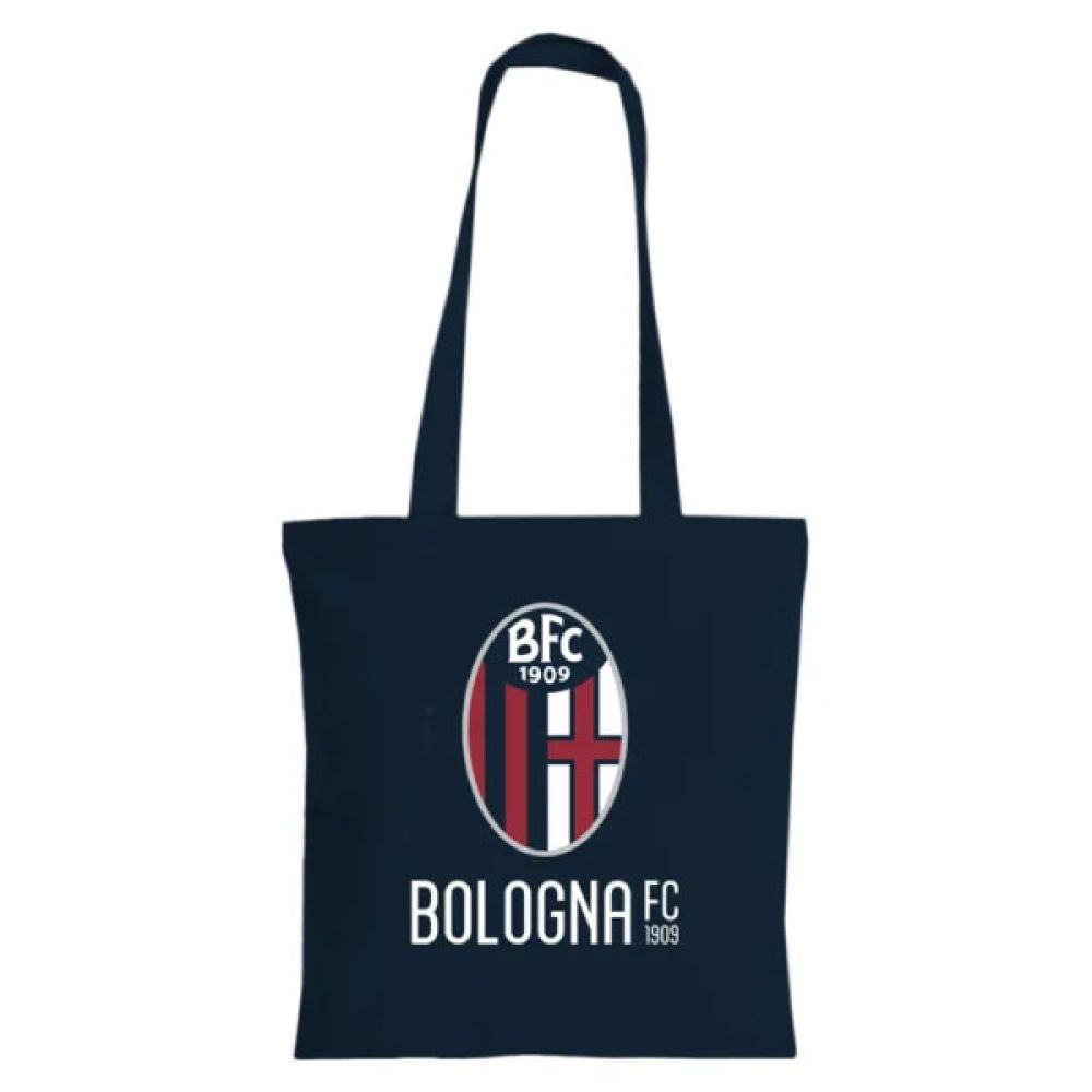 SHOPPER IN COTONE BLU NAVY BOLOGNA