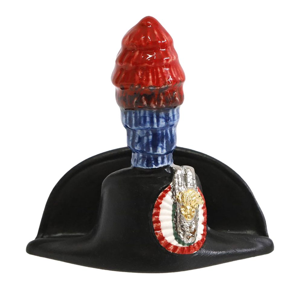 LUCERNA IN CERAMICA DI CALTAGIRONE 10X6X8 CM CARABINIERI