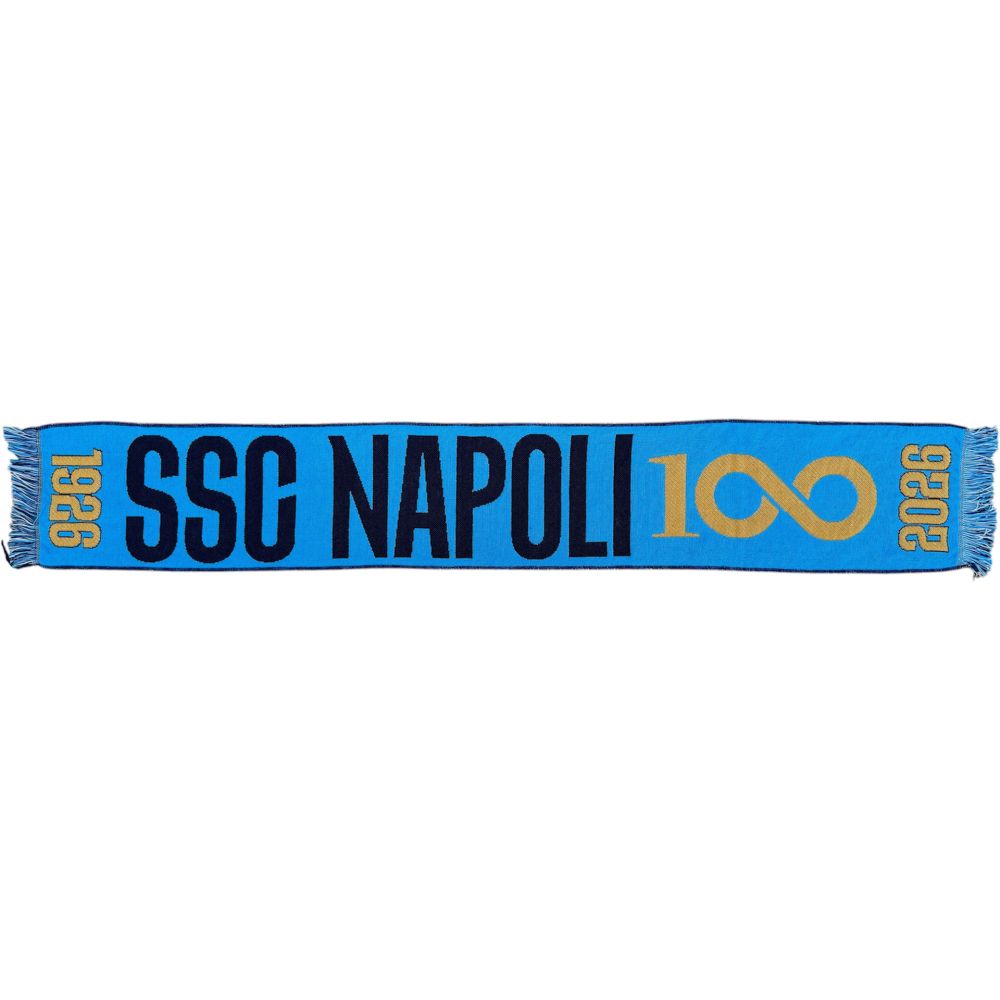 SCIARPA JACQUARD AZZURRA CENTENARIO NAPOLI