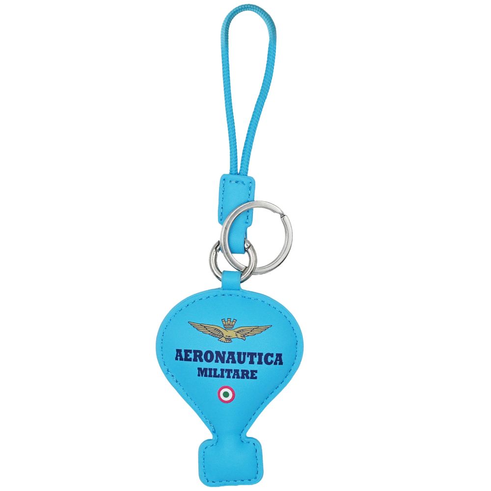 PORTACHIAVI IN SIMILPELLE A FORMA DI MONGOLFIERA LOGO AERONAUTICA