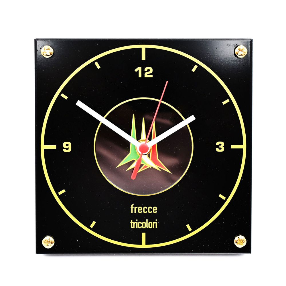 OROLOGIO DA PARETE IN ALLUMINIO ANODIZZATO NERO