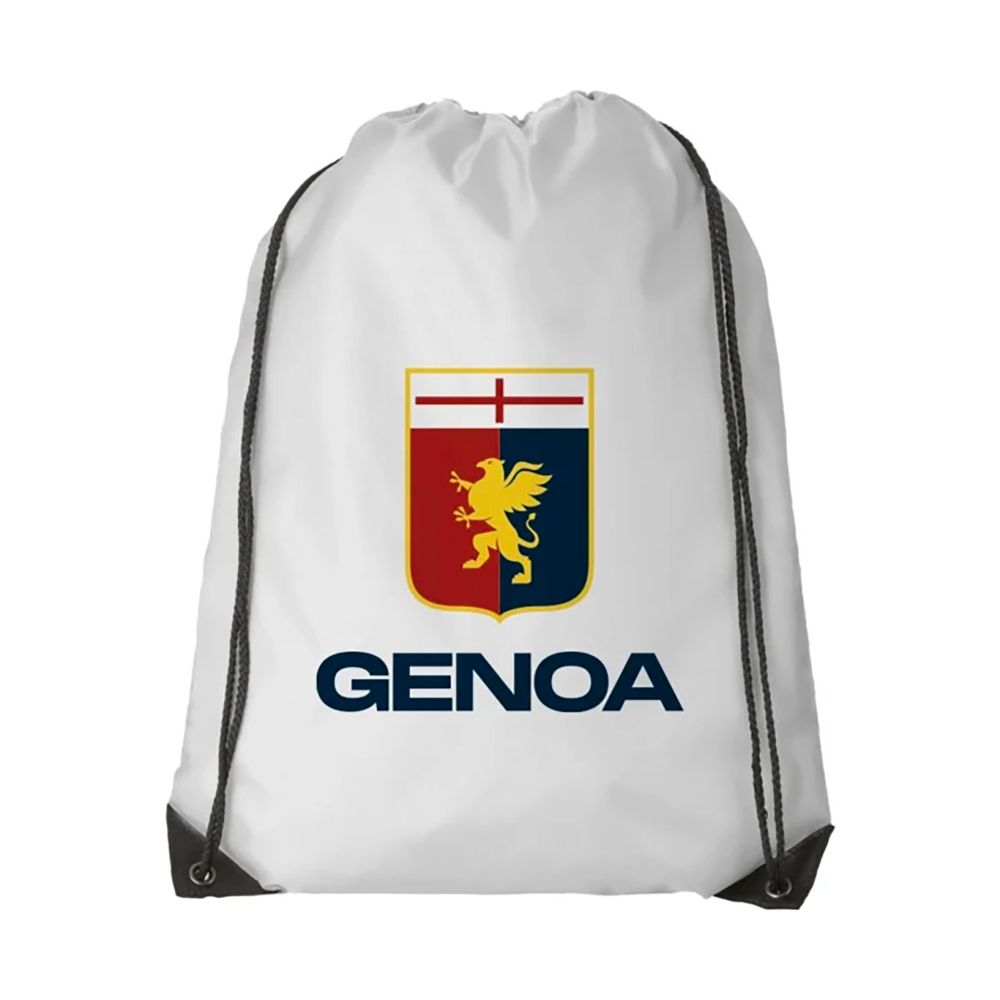 SACCA IN NYLON GENOA CFC COLORE BIANCO GRAFICA ISTITUZIONALE