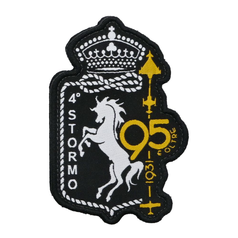 PATCH RICAMATA CON VELCRO 60X90MM 4 STORMO 95 ANNIVERSARIO