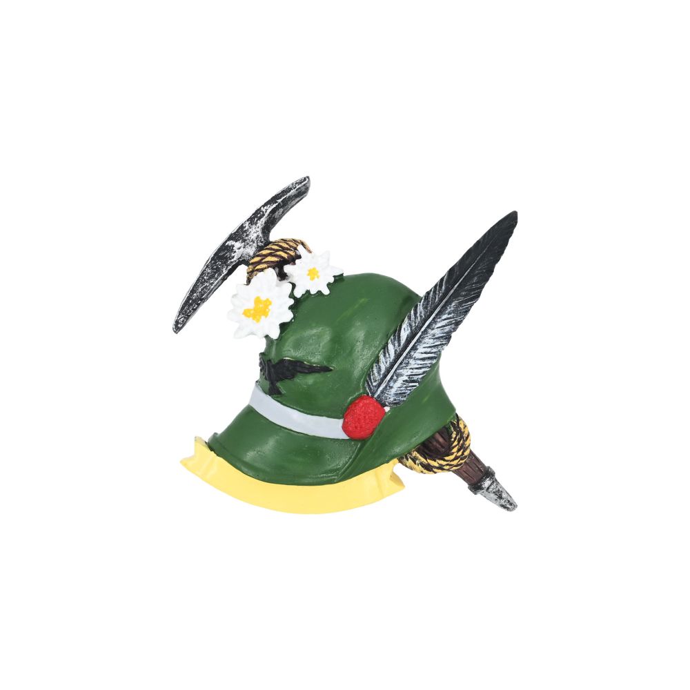 MAGNETE POLIRESINA 3D CAPPELLO ALPINO E PICOZZA, DIMENSIONE 7X6.8 CM
