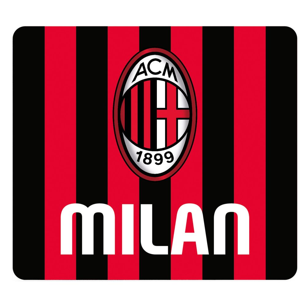 MOUSE PAD RETTANGOLARE MILAN FONDO ROSSONERO