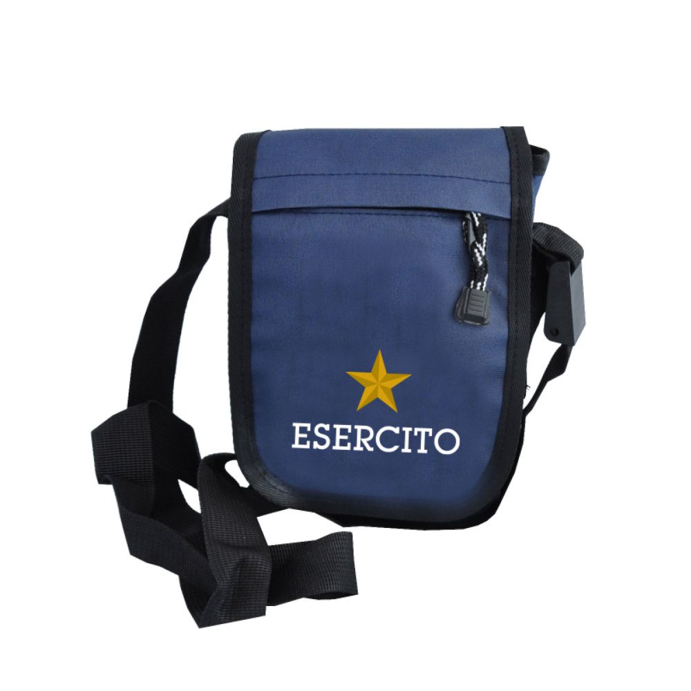 BORSELLO BLU NAVY CON TRACOLLA REGOLABILE ESERCITO