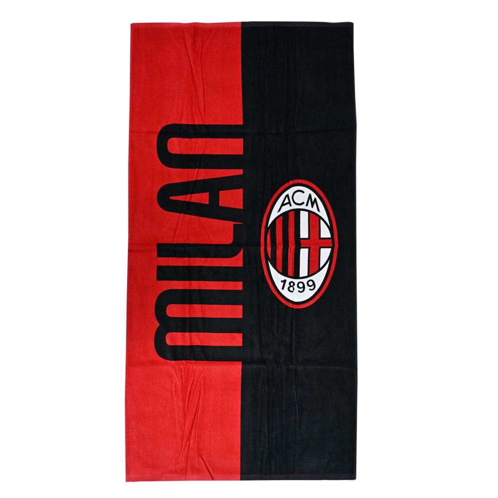 TELO MARE IN SPUGNA 70X140 CM LOGO MILAN