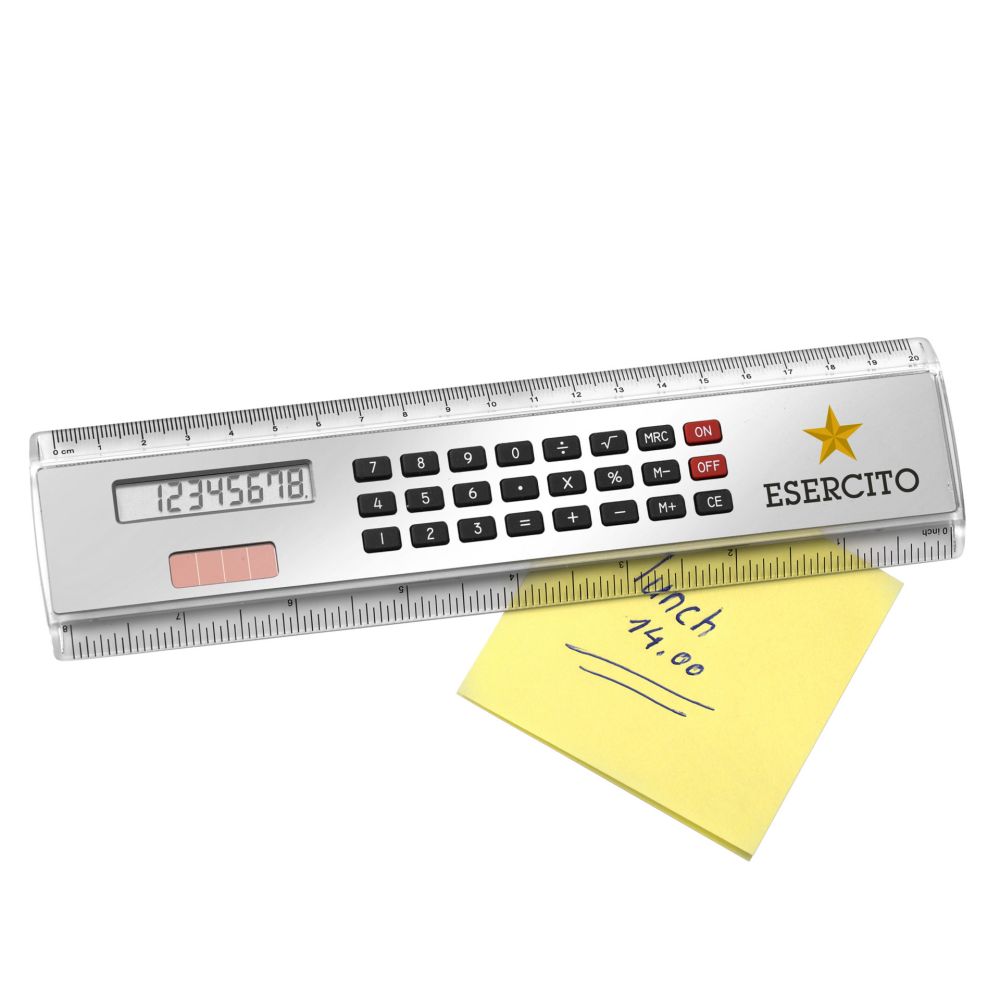 RIGHELLO CON CALCOLATRICE SOLARE