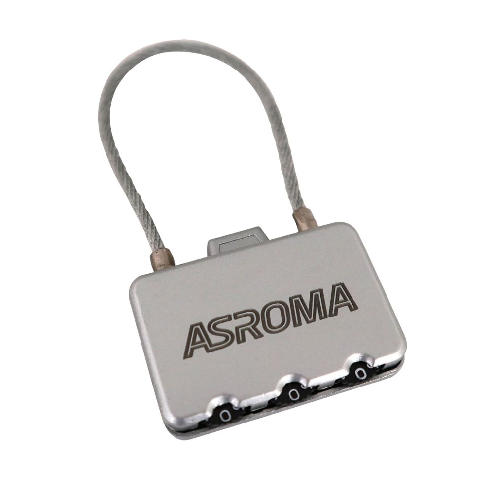 LUCCHETTO A COMBINAZIONE NUMERICA LOGO ASROMA INCISO A LASER BLISTER PER