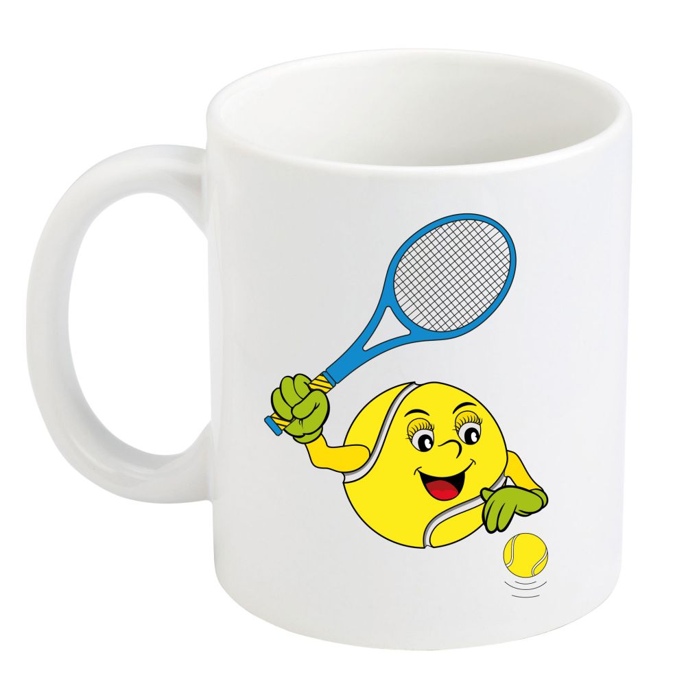 MUG IN CERAMICA MOLE CON PALLINA DA TENNIS TORINO