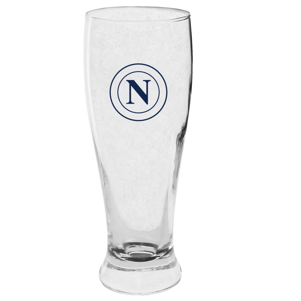 BICCHIERE BIRRA 415ML CON LOGO NAPOLI BLU SCURO