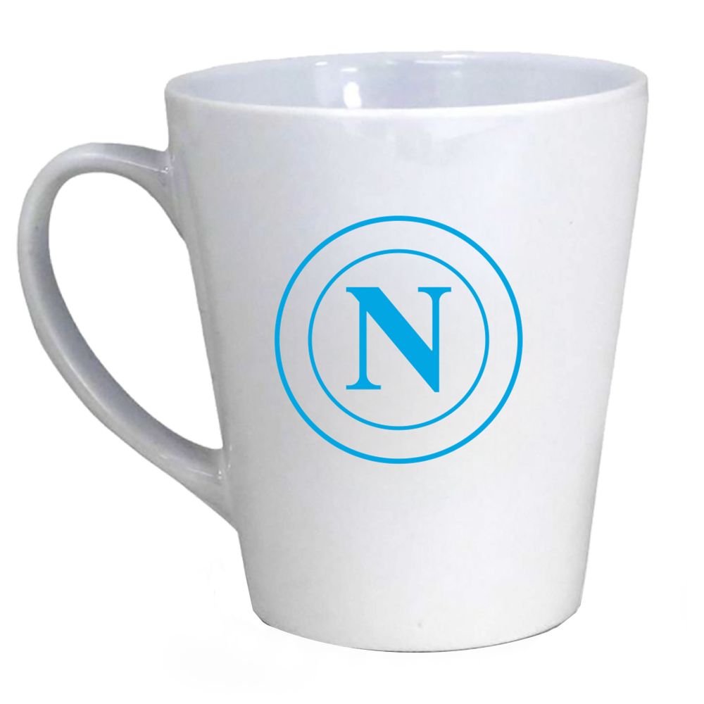 TAZZA CONICA INTERNO BIANCO CON LOGO BIFACCIALE