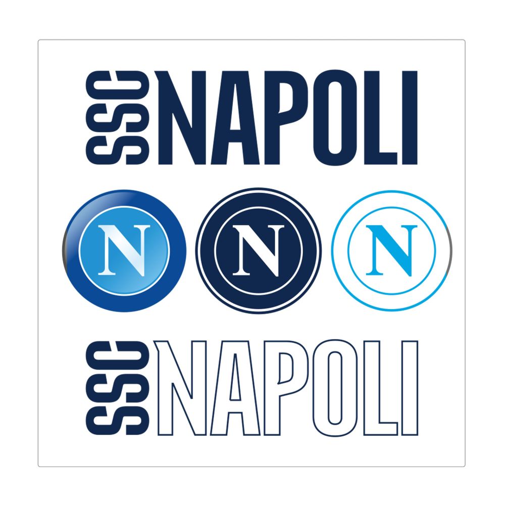 STICKERS ASSORTITI SCRITTE E LOGHI SSC NAPOLI