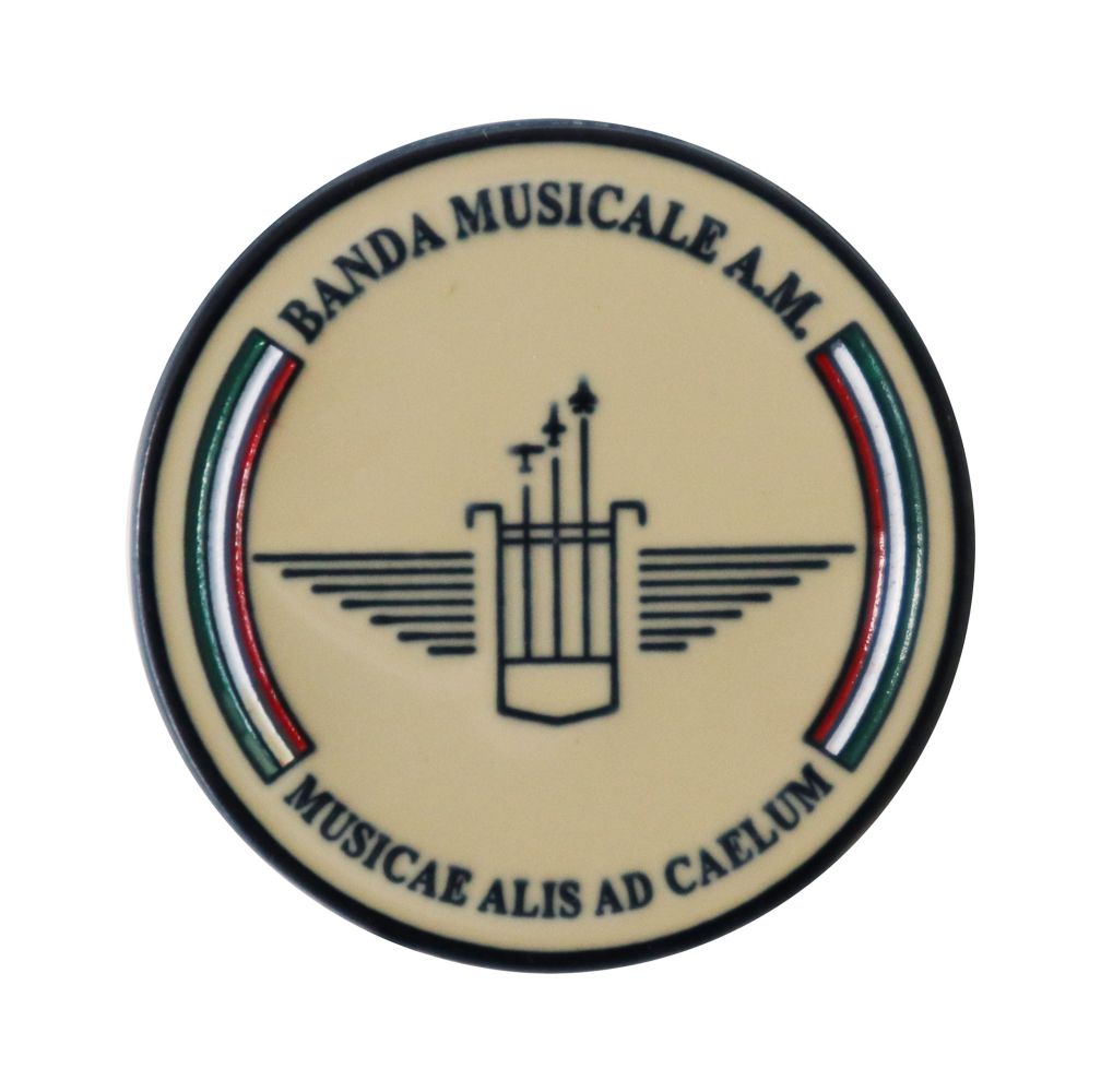 DISTINTIVO DA CAMICIA 25X32MM IN METALLO BANDA MUSICALE AM