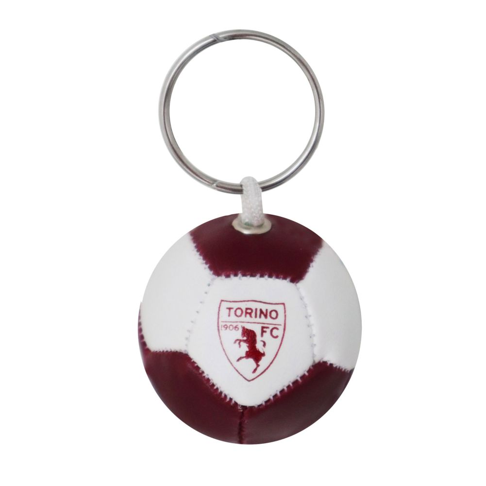 PORTACHIAVI IN SIMILPELLE A FORMA DI PALLONE IMBOTTITO TORINO