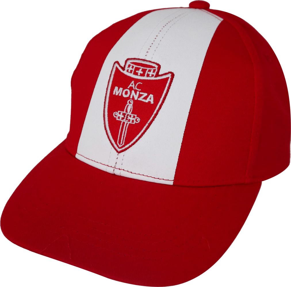 CAPPELLINO BASEBALL ROSSO E BIANCO MONZA