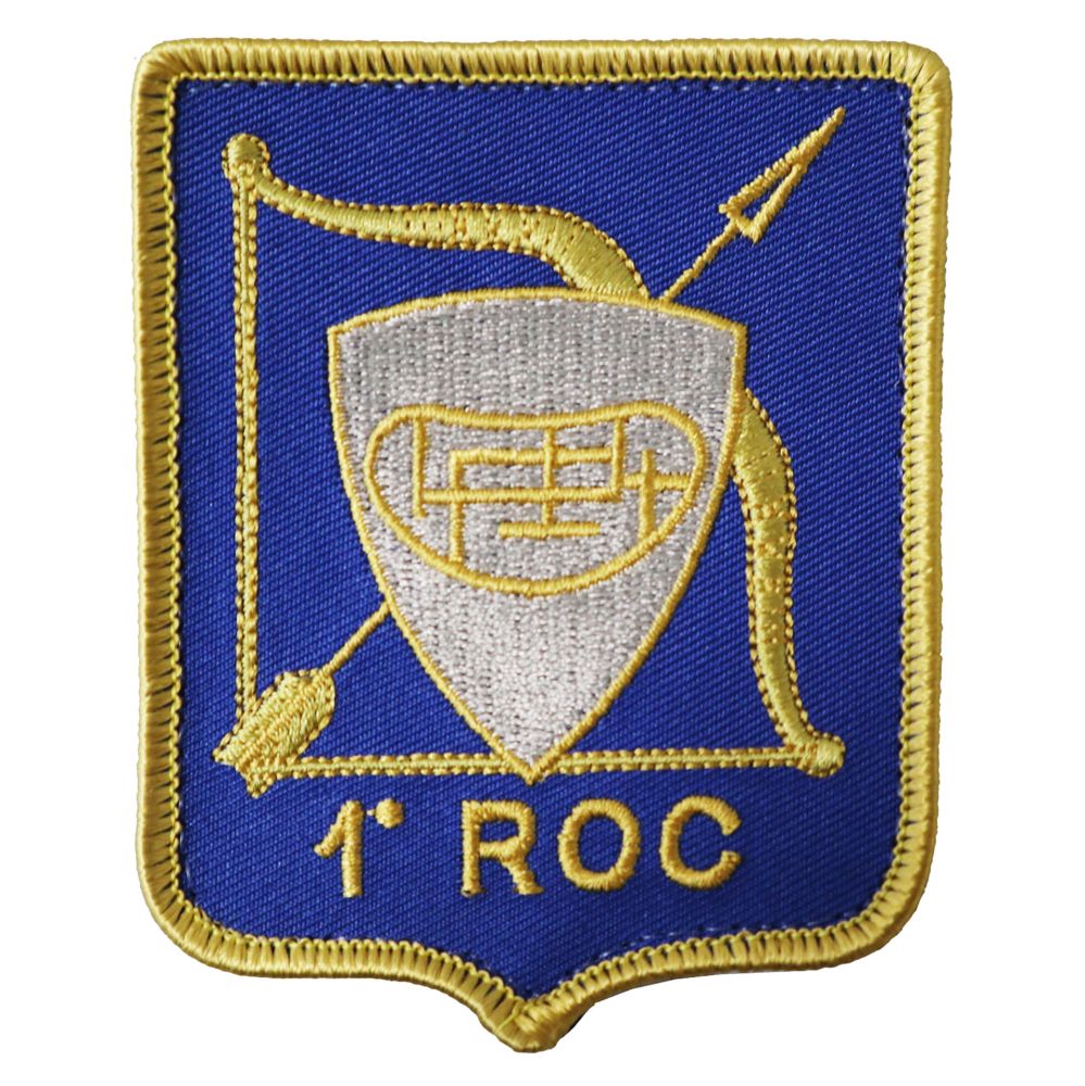 PATCH DISTINTIVO RICAMATO CON VELCRO 90x70 MM 1 ROC