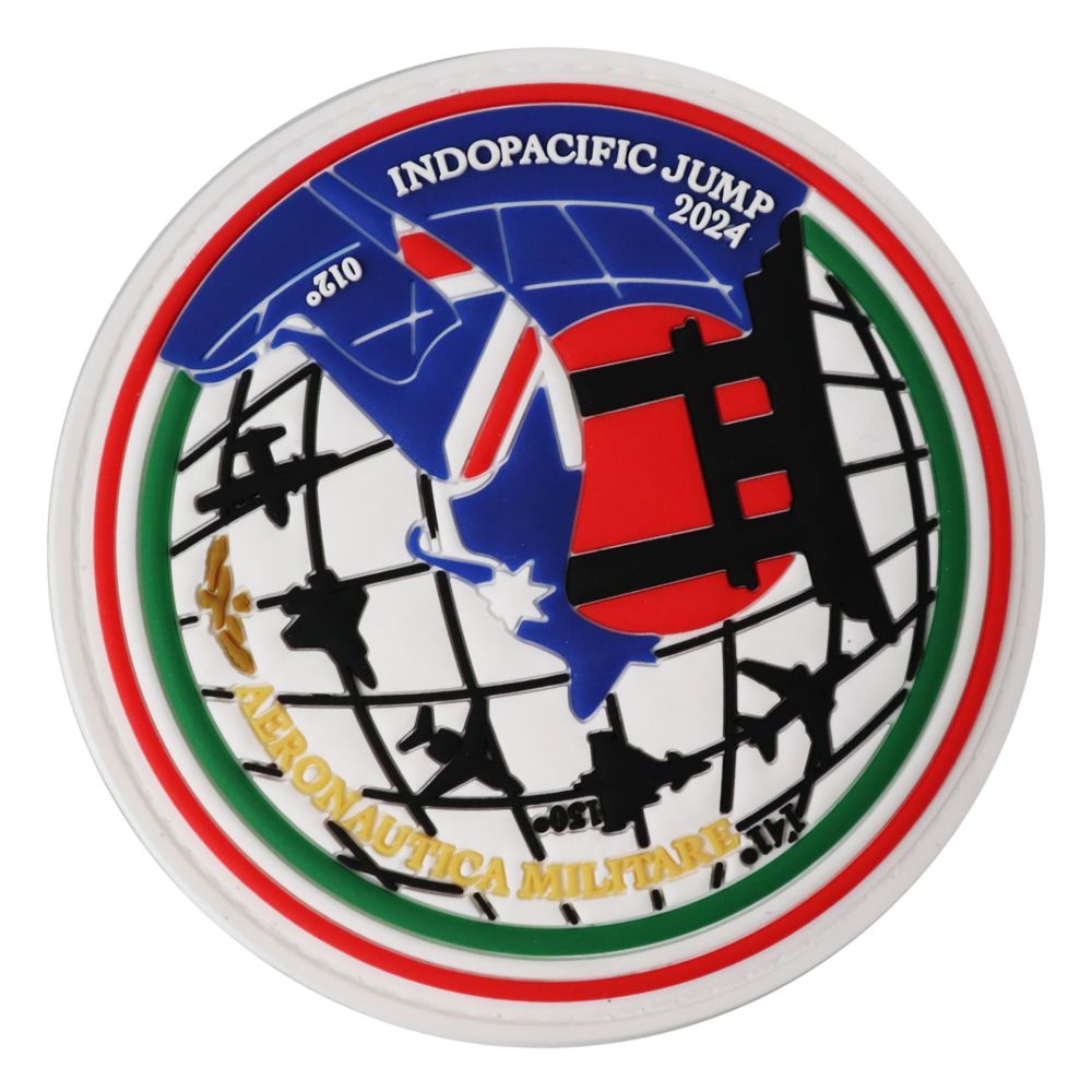 PATCH DISTINTIVO GOMMATA CON VELCRO 90x70 MM INDOPACIFIC JUMP 2024