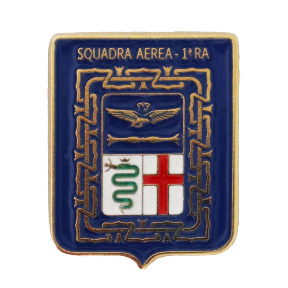 DISTINTIVO DA CAMICIA 25X32MM IN METALLO SQUADRA AEREA 1 RA