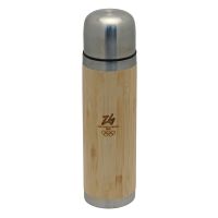 Thermos Acciaio Inox E Bambu' 400 Ml Olympic Emblema Monocromatico Logo