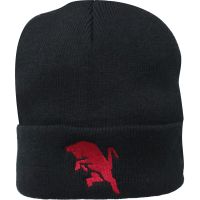 Cappellino Acriclico Nero Ricamato Con Toro Granata