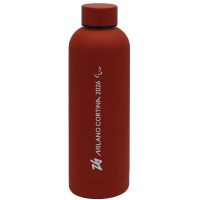 Borraccia Termica Bordeaux In Acciaio 500 Ml Paralympic Emblema Scritta