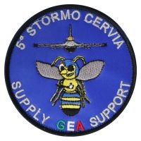 Patch Ricamata Con Velcro Diametro 80 Mm 5 Stormo Cervia Supply Gea Sup.