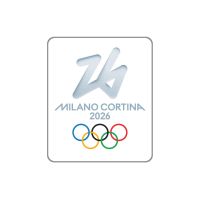 MILANO CORTINA 26 OLYMPIC LOGO LAPEL PIN 26.77MM X 31.75MM