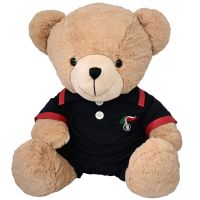 ORSONE PELUCHES SEDUTO H 50 CM, MAGLIETTA E PANTALONCINO FIAMMA CC