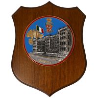 CREST CON LOGO SCUOLA ALLIEVI TORINO COLORATO DIM CM 22,5 X 17,5
